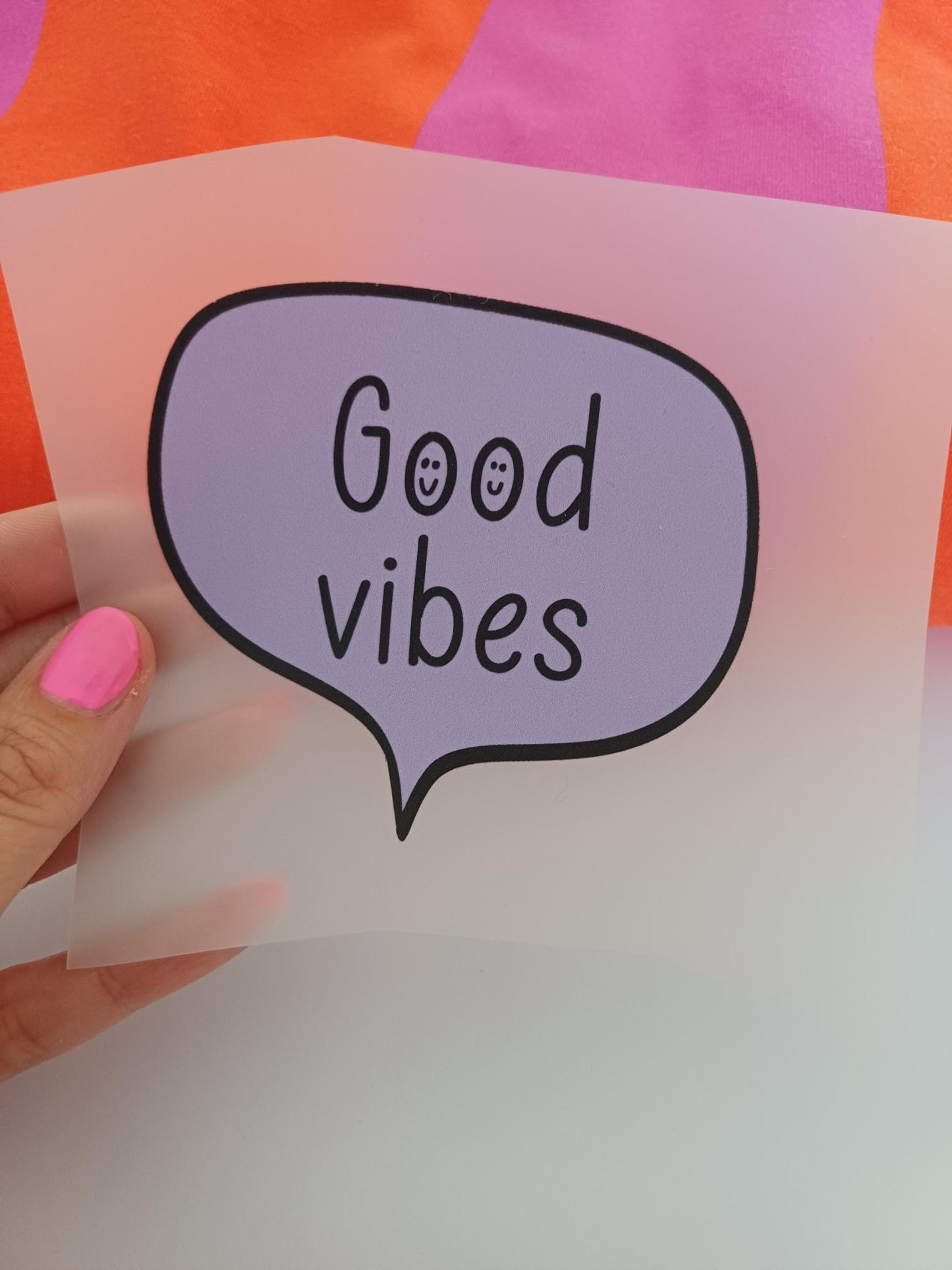 Bügelbild Good Vibes