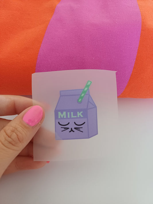 Bügelbild MILK klein