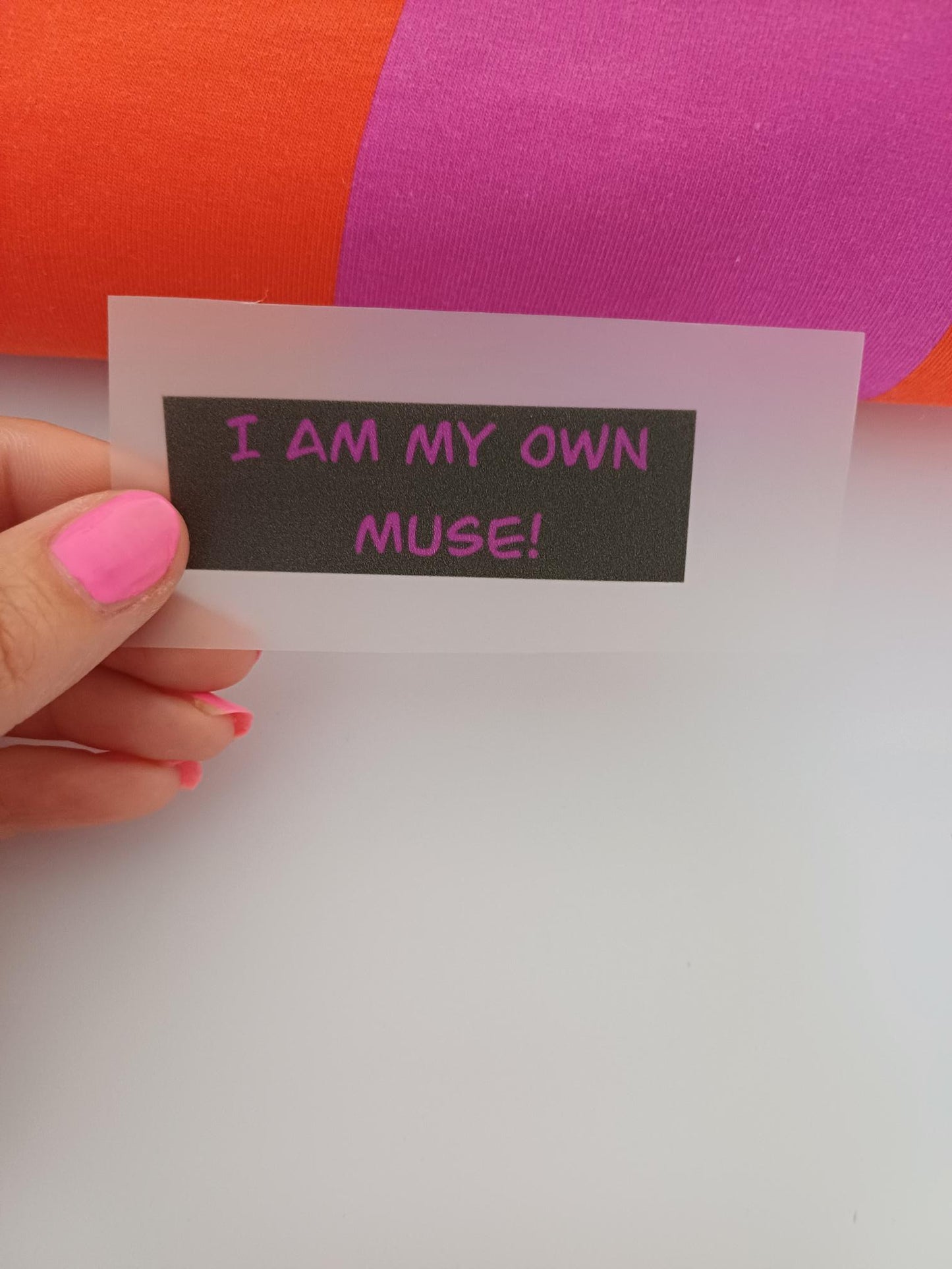 Bügelbild I AM MY OWN MUSE