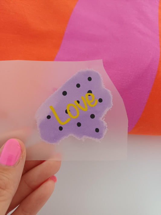 Bügelbild LOVE klein