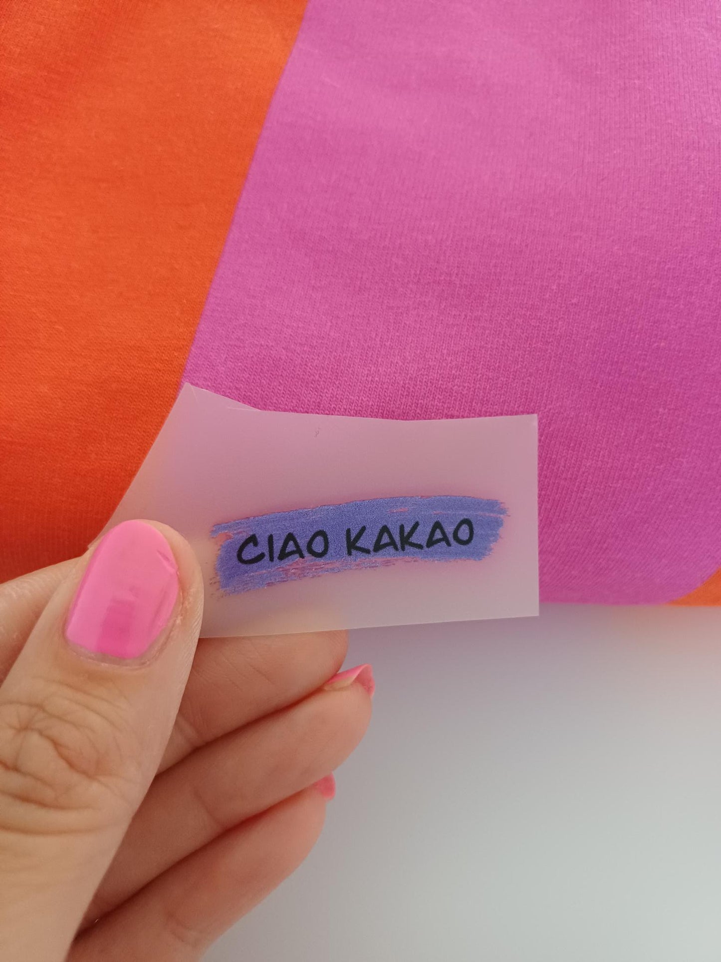 Bügelbild CIAO KAKAO