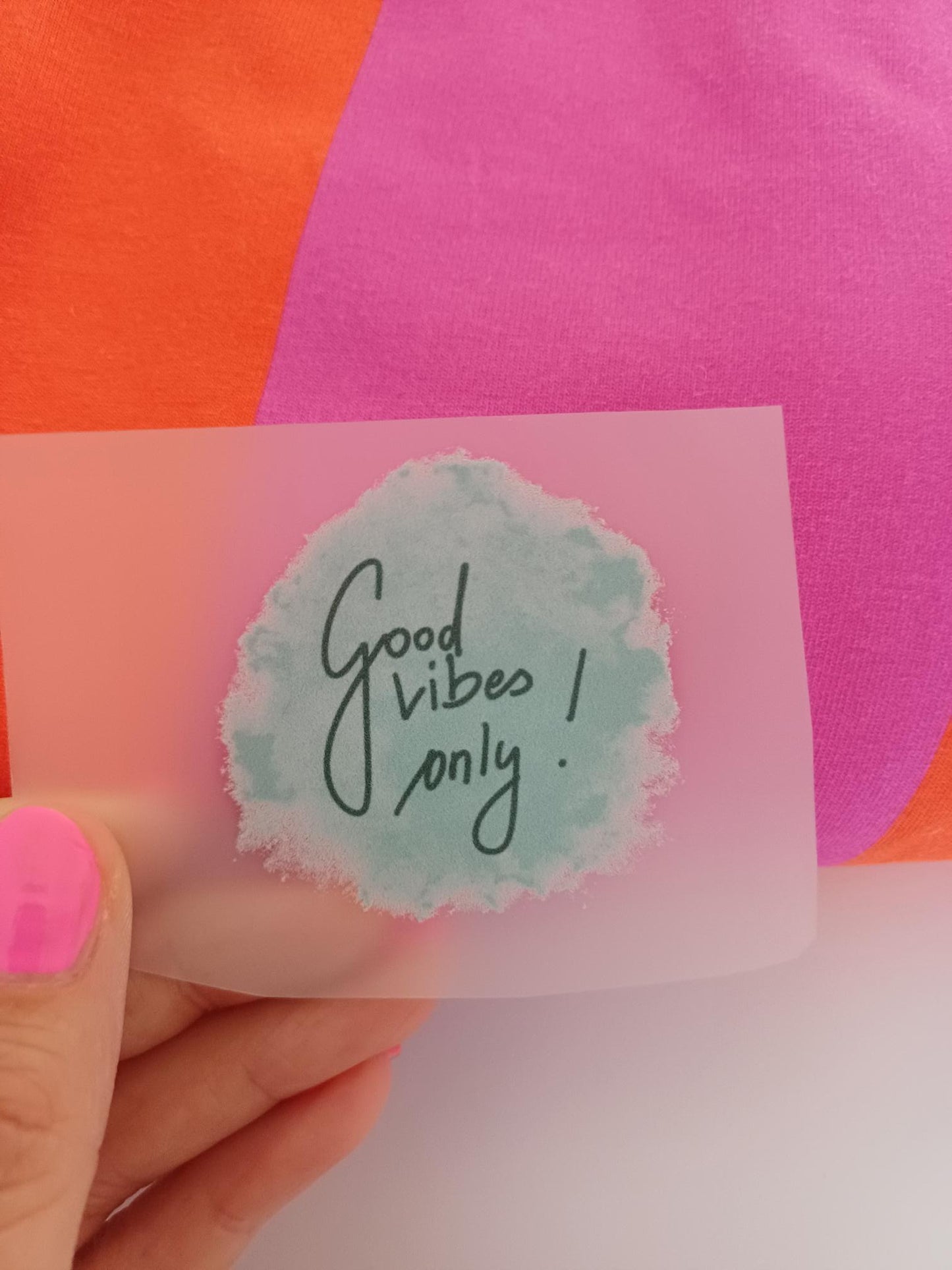 Bügelbild GOOD VIBES