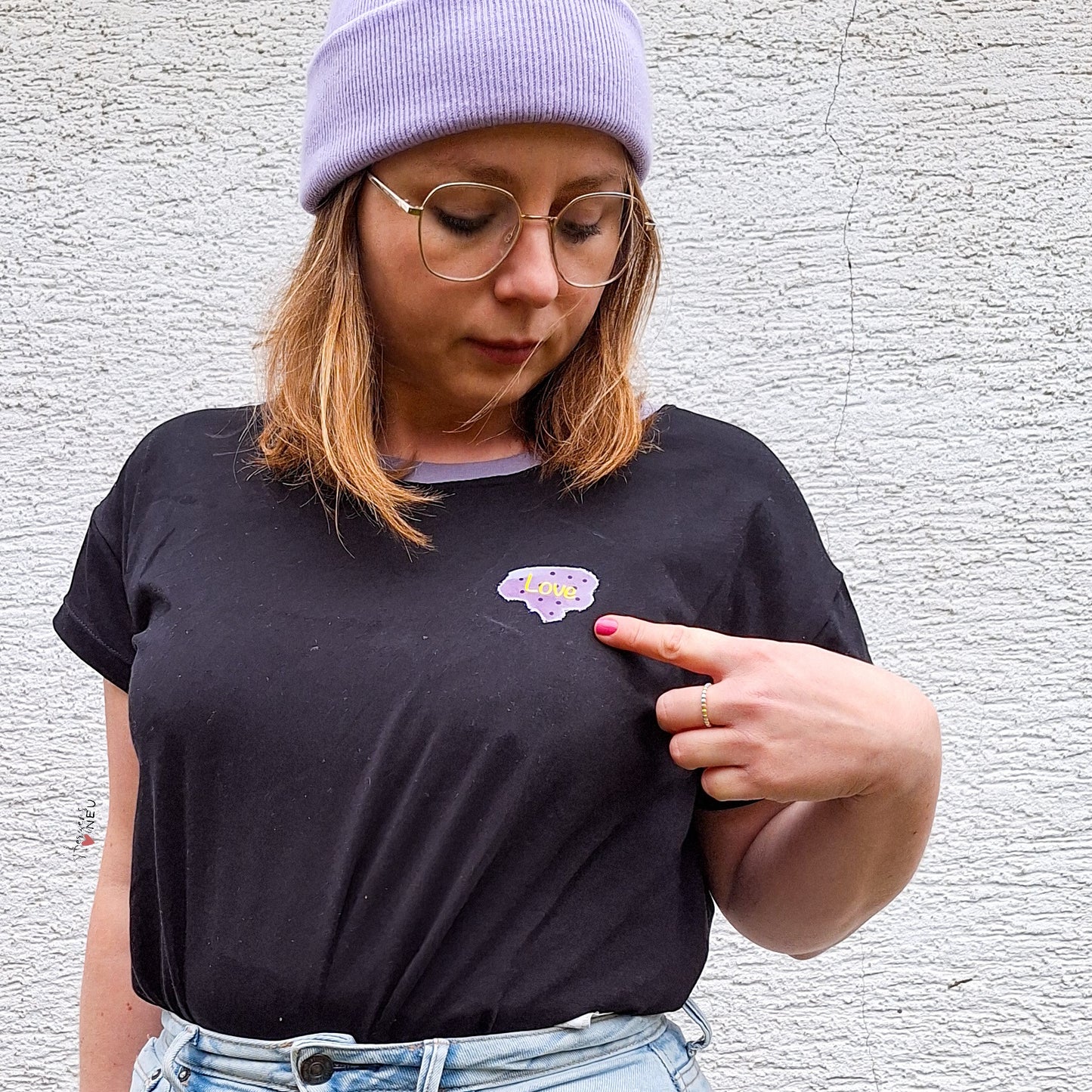 Bügelbild LOVE klein