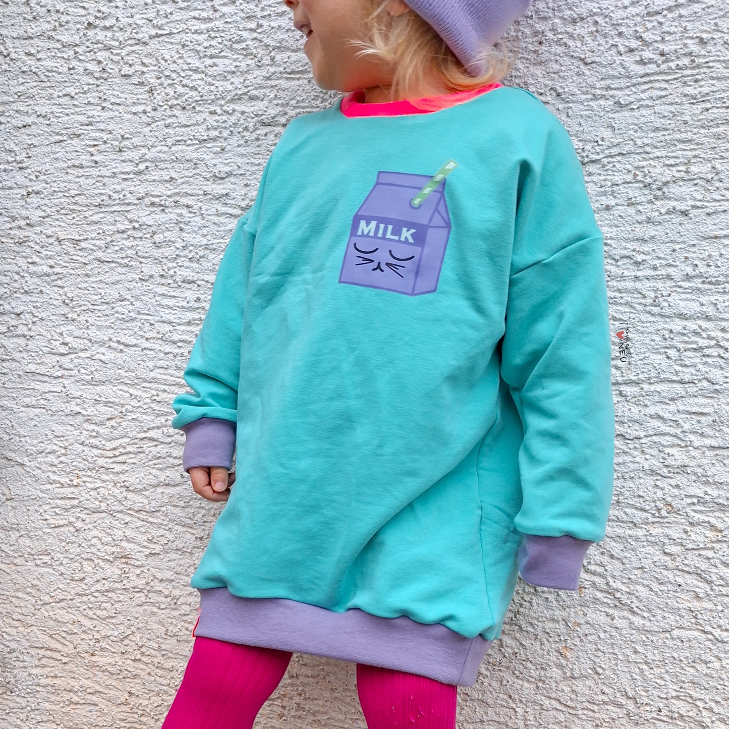 Bügelbild MILK groß