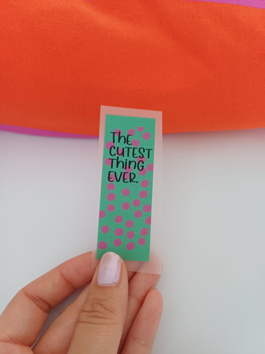 Label The cutest thing ever