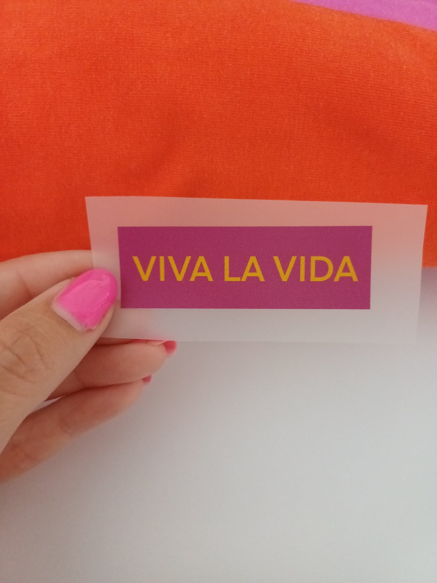 BÜGELBILD Label Viva La Vida