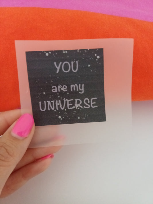 BÜGELBILD You are my universe