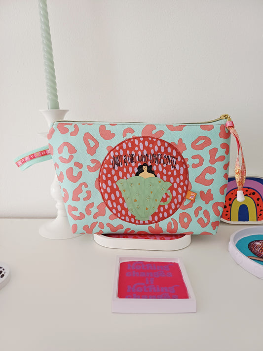 Kosmetiktasche Coffeegirl